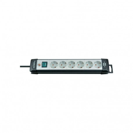 Premium-Line pikendusjuhe 6-pesaga 5Meter, must/helehall