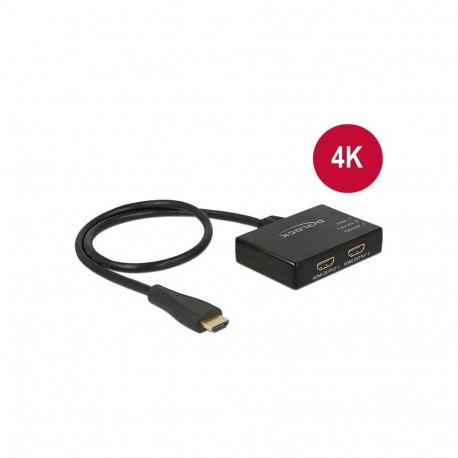 Delock videosignaali jagaja 1xHDMI in - 2xHDMI 4K