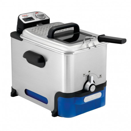 Fritteuse Oleoclean Pro FR 8040 (edelstahl/schwarz, 2.300 Watt, Ölbehälter 3,5 Liter, Timer)