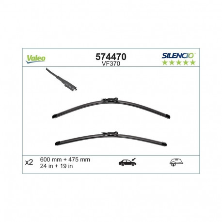 Valeo Silencio XTRM 600+475 574470 raamita kojamehed