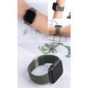 Braided Fabric Strap Bracelet Strap Fabric Band for Apple Watch 38 / 40 / 41 mm - Black