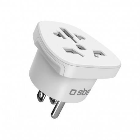 SBS US Travel Adapter - Universal - White