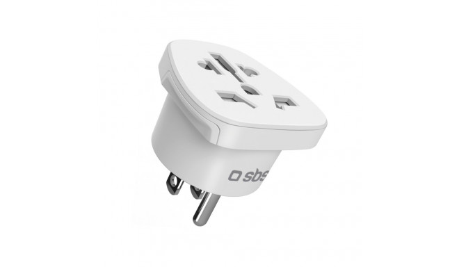 SBS US Travel Adapter - Universal - White