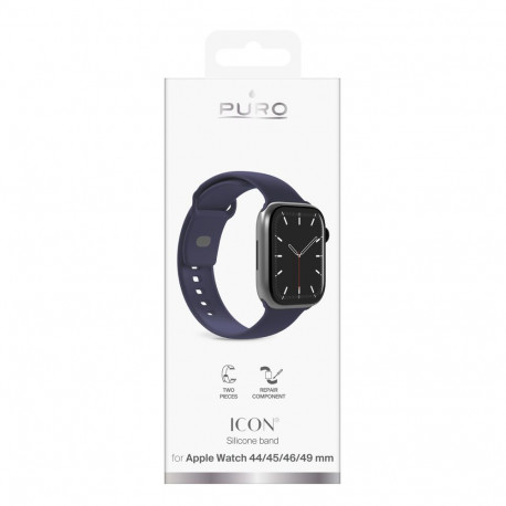 Puro Icon Strap for Apple Watch 44/45/46/49mm - Navy Blue