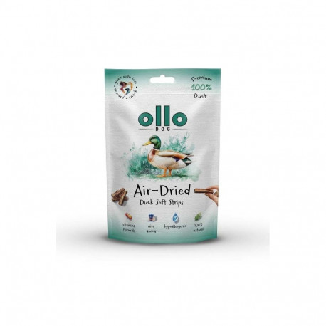 OLLO Air-Dried Duck strips - dog treat - 80g