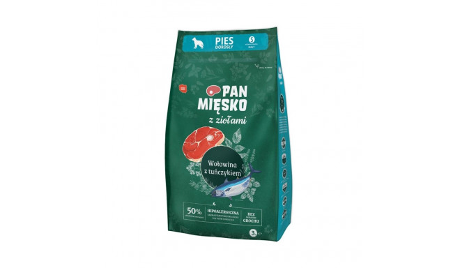 PAN MIĘSKO ürtidega veiseliha tuunikalaga S kuiv koeratoit 3kg
