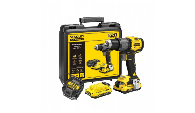 18V cordless drill/driver SFMCD725D2K STANLEY