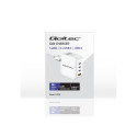 Qoltec 140W GaN Seinalaadija | 5-20V | 2.5-5A | 3 x USB-C PD | 1 x USB QC 3.0 | Valge