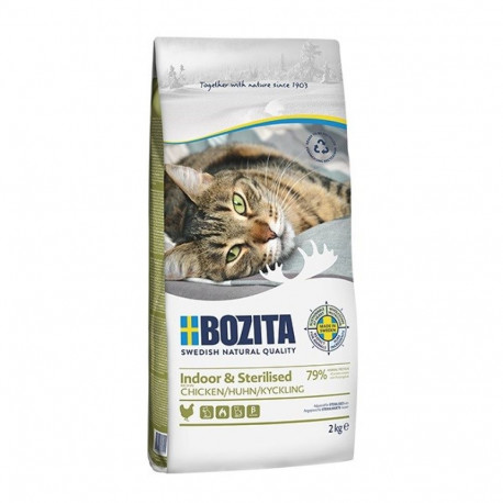 Bozita - Indoor & Sterilised Chicken  - dry food for sterilised cats - 2kg