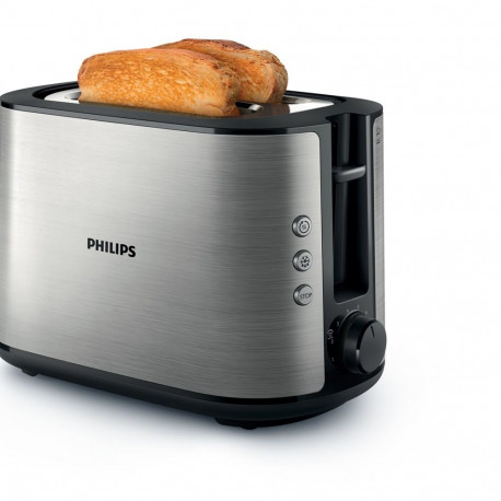 Philips Viva Collection HD2650/90 toaster 2 slice(s) 950 W Black, Stainless steel