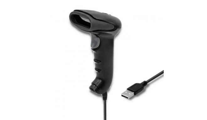 Qoltec 50868 Wireless Laser Scanner 1D | 2D | Black