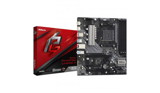 Asrock B550M Phantom Gaming 4 Socket AM4 micro ATX AMD B550 emaplaat