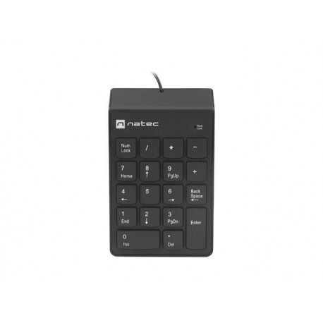 NATEC NUMERIC KEYBOARD GOBY 2 USB must numbriklaviatuur