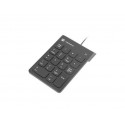 NATEC NUMERIC KEYBOARD GOBY 2 USB must numbriklaviatuur