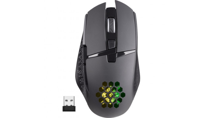 MOUSE DEFENDER GM-514 GLORY OPTIC RF RGB 3200dpi 7P BLACK