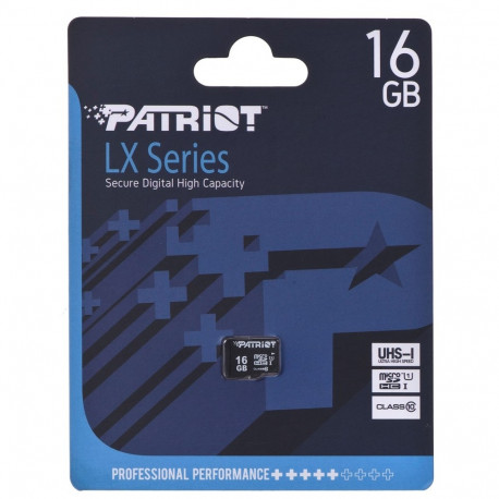 Patriot Memory PSF16GMDC10 memory card 16 GB MicroSDHC UHS-I Class 10