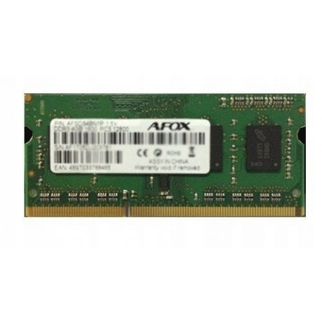 AFOX SO-DIMM DDR3 8GB mälumoodul 1333 MHz
