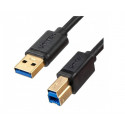 Unitek C14095BK USB-A–USB 3.0 printerikaabel, 2 m