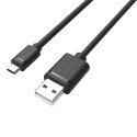 UNITEK Y-C451GBK USB kaabel 1 m USB 2.0 USB A Micro-USB B must
