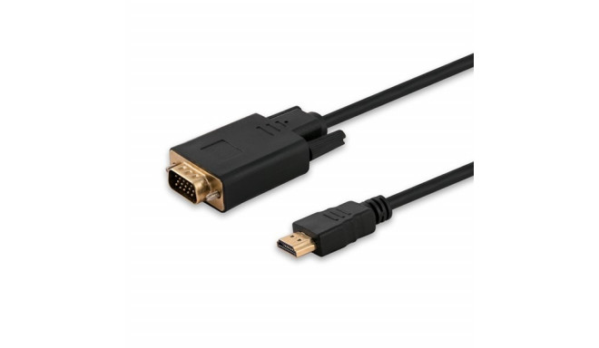 Savio CL-103 video kaabli adapter 1,8 m HDMI Type A (Standard) VGA (D-Sub) must