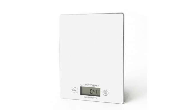 Esperanza EKS002W valge elektrooniline köögikaal