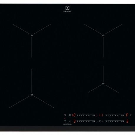Electrolux EIS62443 Black Built-in 60 cm Zone induction hob 4 zone(s)