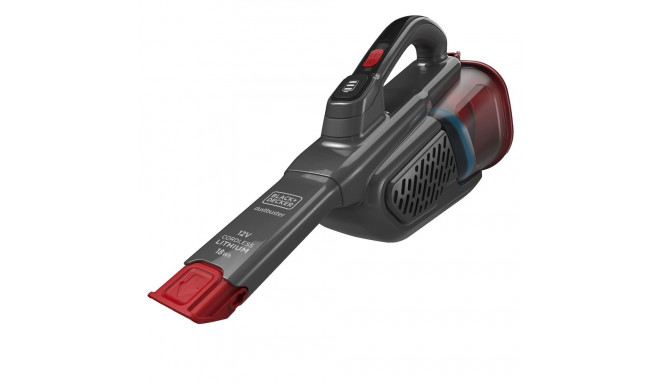 Black & Decker BHHV315J-QW must, punane juhtmevaba käsitolmuimeja kotita