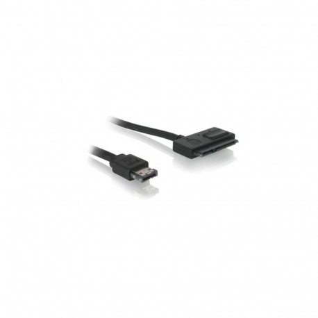 DeLOCK Cable Power Over eSATA > SATA 22pin SATA cable 0.5 m eSATAp Black