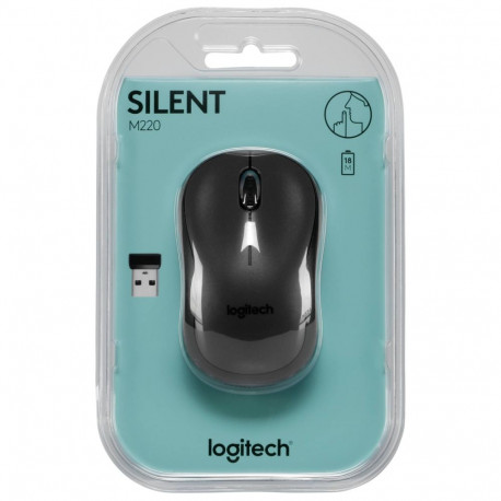 Logitech M220 Silent juhtmevaba hiir hall (910-004878) (910004878)