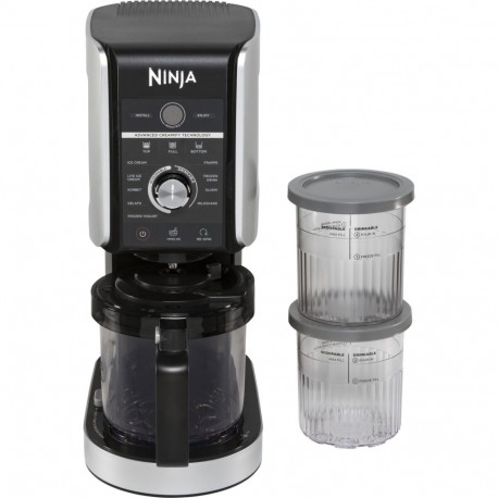 Ninja Icecreme Maker (NC502EU) Creami Deluxe 10-in1 10in1 black silver