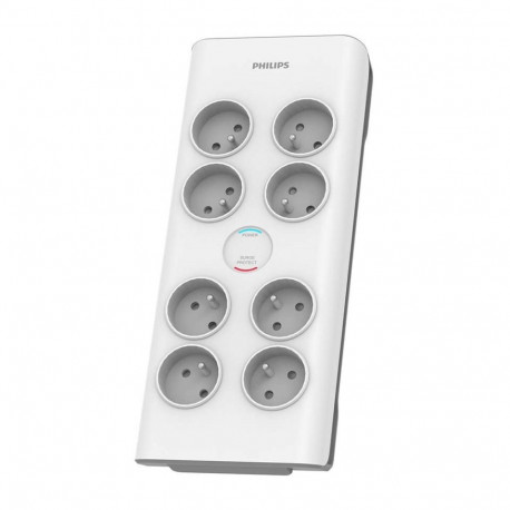 The Philips SPN7080WA/60 is an 8-outlet surge protector designed to protect sensiti