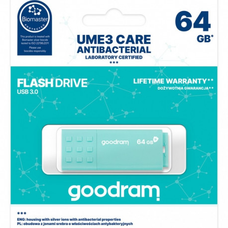 Goodram mälupulk 64GB UME3 Care USB 3.0