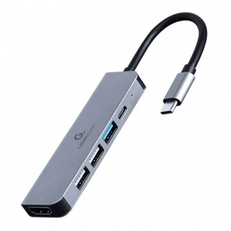 Adapter USB-C 5in1, PD, HDMI, USB 3.1, USB 2.0x2