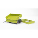 Tipper trailer with raised sides
