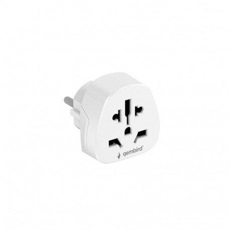 Gembird World to EU toiteadapteri pistik, 15 A | A-AC-EUMINTF | reisadapter