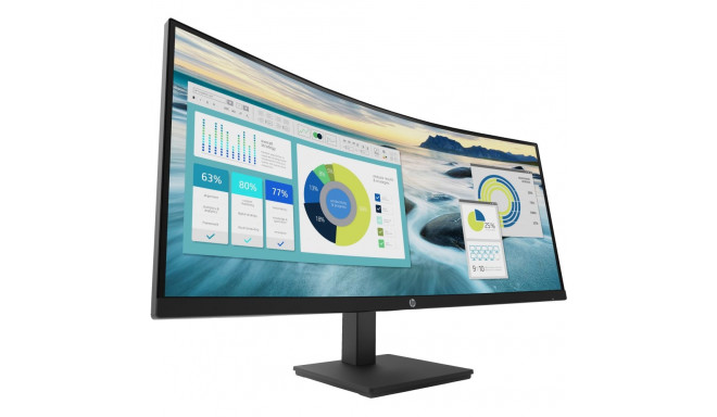 86.36cm/34'' (3440x1440) HP P34hc G4 Curved 21:9 5ms 60Hz HDMI DisplayPort USB-C VESA Speaker WQHD B