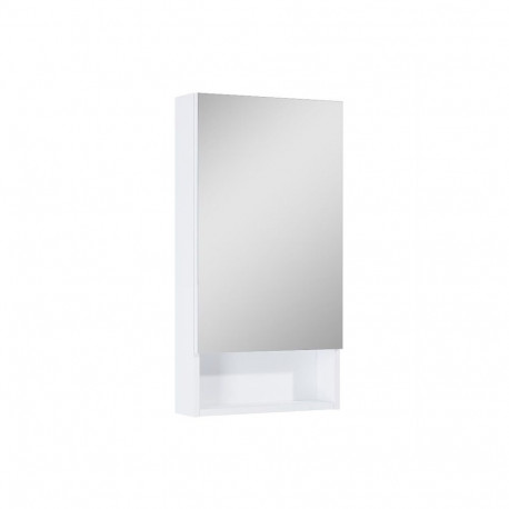 MIRROR CABINET 40 WITH SHELF WHITE