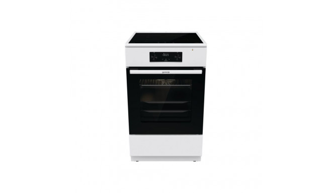 Gorenje GEIT5C60WPG induktsioonpliit elektriahjuga valge, laius 50 cm, grillimisega, sügavus 59.4 cm