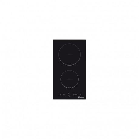 Candy | Domino | CDH 30 | Vitroceramic | Number of burners/cooking zones 2 | Touch | Timer | Black |
