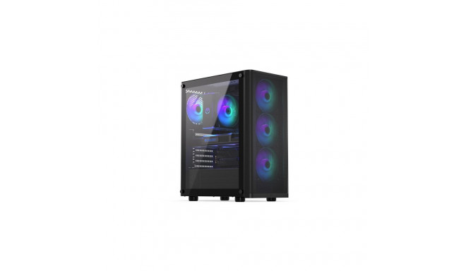 Case|ENDORFY|Ventum 200 ARGB|MidiTower|Case product features Transparent panel|Not included|ATX|Micr