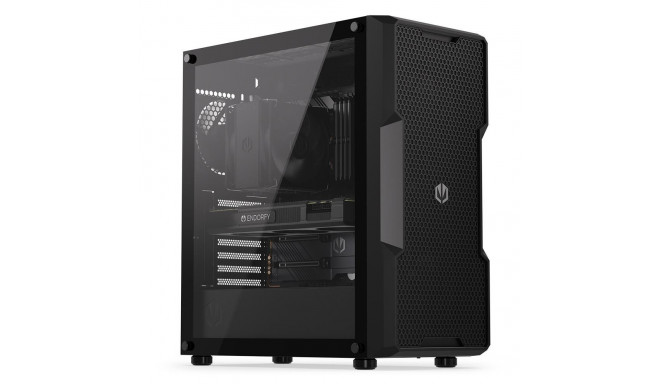 Case|ENDORFY|Regnum 400 Air|MidiTower|Case product features Transparent panel|Not included|ATX|Micro