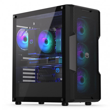 Case|ENDORFY|Regnum 400 ARGB|MidiTower|Case product features Transparent panel|Not included|ATX|Micr