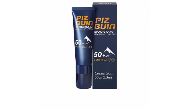PIZ BUIN MOUNTAIN SPF50+ suncream 20 ml + lipstick F20 2,3 ml