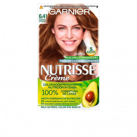 Garnier püsivärv Nutrisse Creme #6.41 100% katvus 3tk, intensiivne pruun