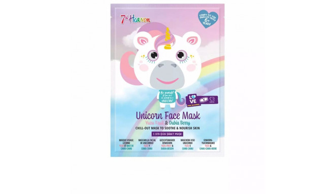 7TH HEAVEN ANIMAL UNICORN face mask 1 u