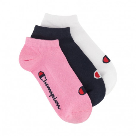 Skarpety Champion 3pk Sneaker Socks różowe, czarne, białe  U20100 PS009 35-38