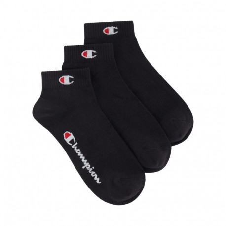 Skarpety Champion 3pk Quarter Socks czarne U20099 KK001 35-38