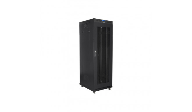 LANBERG vabaltseisev 19-tolline kapp 37U 600x800 võrest uksega LCD kokkupandav must