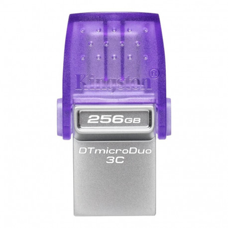 KINGSTON 256GB DataTraveler microDuo 3C 200MB/s kahepoolne USB-A + USB-C mälupulk