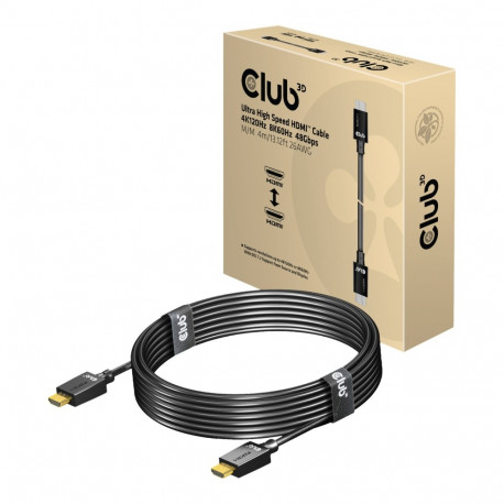 CLUB 3D HDMI 2.1 MALE TO HDMI 2.1 MALE ULTRA HIGH SPEED 4K 120Hz 8K60HZ 4m/13.12FT